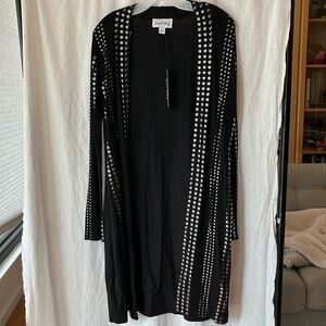 Joseph Ribkoff - Black cardigan with silver studs - size small
